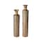 Glitzhome; Glitzhome® Gold Embossed Verdigris Metal Floor Vases Set; Category:Floor Vases; Image:2